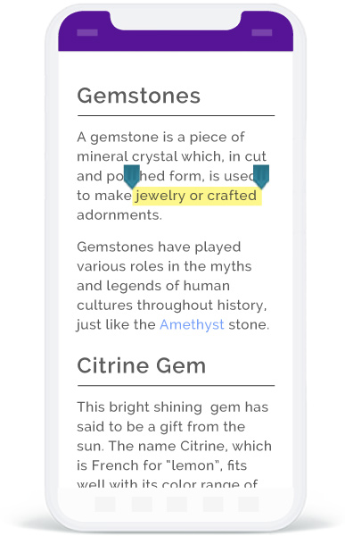 Custom reading experience