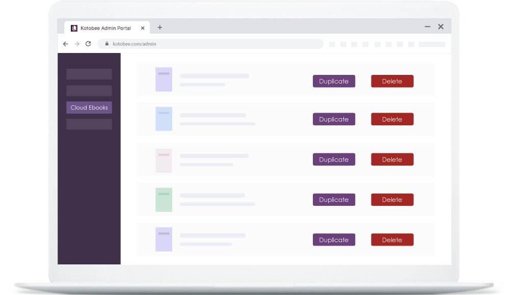 Manage through the browser