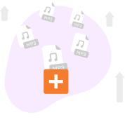 A white circle featuring an orange plus sign at its center, symbolizing addition