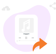 A media player application displaying the process of downloading music